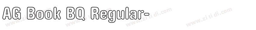 AG Book BQ Regular字体转换